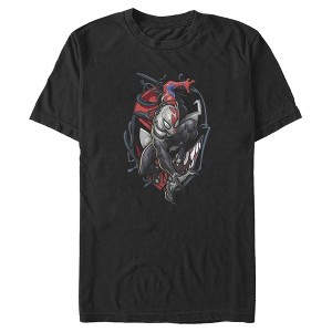 Men's Marvel Spider-Man Venom Mask Symbol T-Shirt - 1 of 4