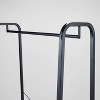 Single Shelf Garment Rack Black Metal with Natural Wood - Brightroom™: Clothing & Coat Rack, Closet Storage Solution - 3 of 3