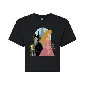 Women's - Disney Princess - Sleeping Beauty Cropped Graphic T-Shirt - 1 of 4