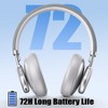 VEATOOL T1 Bluetooth Headphones Over Ear,72H Playtime, Wireless Headphones with Microphone,Hi-Res Audio Foldable - 3 of 4