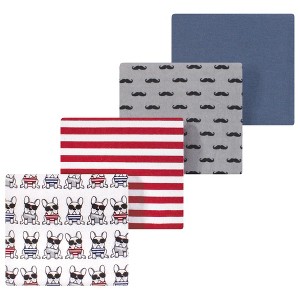 Luvable Friends Little Treasure Flannel Receiving Blankets 4pk - 1 of 1