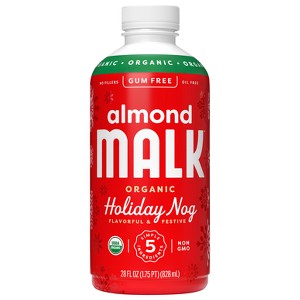 MALK Organics Holiday Nog Organic Almond Milk - 28 fl oz - 1 of 4