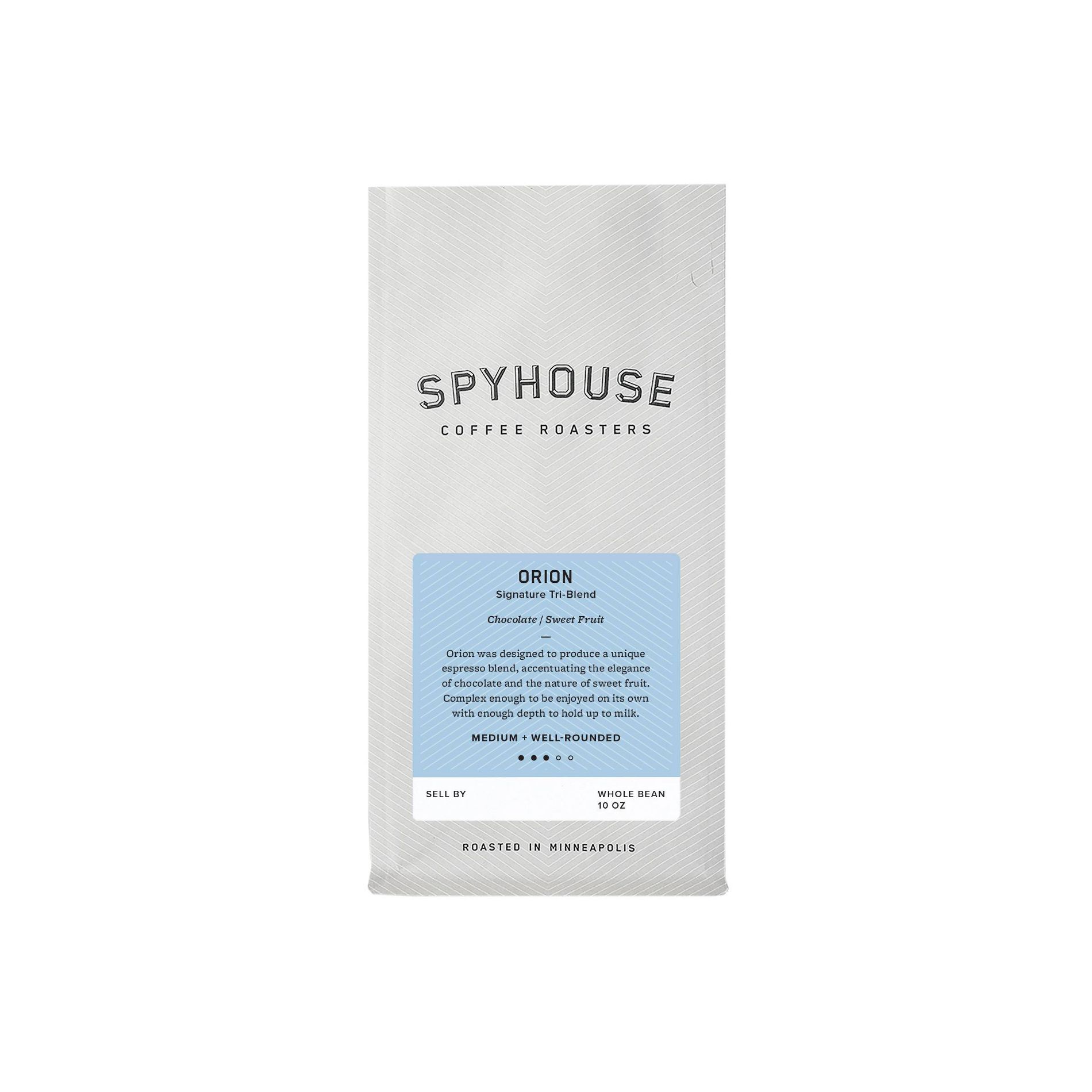 Spyhouse Coffee Roasters Orion Signature Blend Espresso Roast Coffee - 10oz: Arabica Beans, Chocolate Flavor