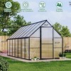 8 x 10/12/14/16FT Greenhouse, Heavy Duty Aluminum-Framed Polycarbonate Greenhouse with Roof Vent, Large GreenHouse for Outdoors (4 Different Size) - 2 of 4
