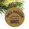 James Madison University Dukes Wood Christmas Tree Holiday Ornament - 4 of 4