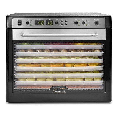 Tribest Sedona Combo Food Dehydrator with BPA-Free Plastic Trays – Black
