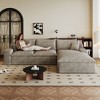 MAYEERTY 106" Modular Sofa Camel - 106", Corduroy, Double-Layer, Detachable Cushions, No Assembly, for Living Room - 4 of 4