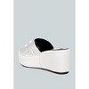 Meta charts Diamante & Rhinestone Flatform Sandals - 3 of 4