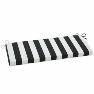 Cabana Stripe Outdoor Bench Cushion - Pillow Perfect - 1 of 4