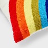 Pride 14"x14" Rainbow Square Throw Pillow - 3 of 3