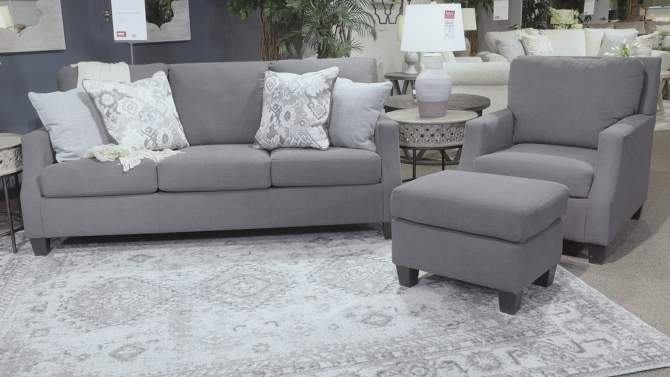 Bayonne Ottoman Charcoal - Signature Design by Ashley, 2 of 7, play video