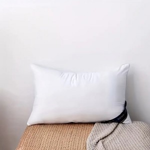 FONTOI 1 Pack Bed Pillow with Machine Washable Cover, All-Season Comfort for Queen Size, Perfect for Home, Hotel, Bed, White, 20"*3"*27" - 1 of 4