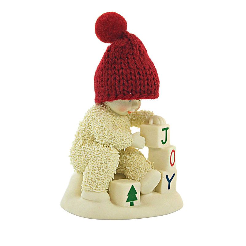 Snowbabies 4.0 Inch Make Your Own Joy Blocks Red Knit Hat Figurines, 2 of 4