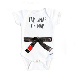 Bjj Jiu Jitsu Onesie® Baby Boy Girl Clothes Infant Bodysuit Funny Cute Newborn GS1 - 1 of 3