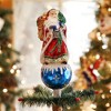 Old World Christmas Glass Blown Father Christmas Tree Topper - 4 of 4