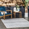 Nuloom Codi Moroccan Banded Machine Washable Pet Friendly Indoor/Outdoor Area Rug, 8' x 10', Green - 2 of 4