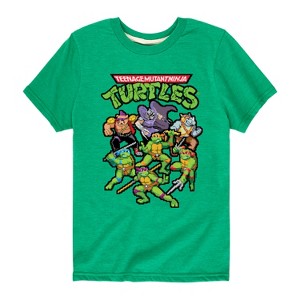 Boys' - Teenage Mutant Ninja Turtles - Pixel Gaming Group Short Sleeve Graphic T-Shirt - 1 of 4