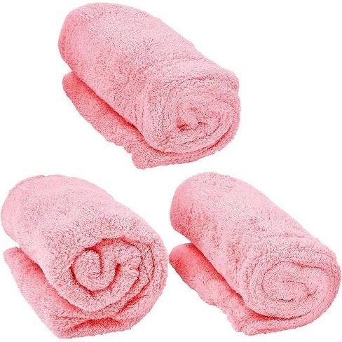 Noa Store Microfiber Hair Towel Wrap Set Of 3 Pink Target
