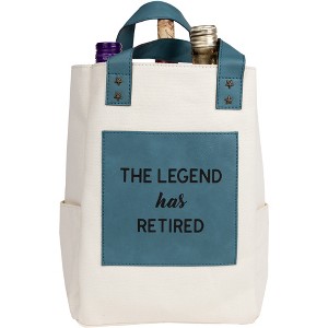Pavilion Gift Company - Legend - Large Canvas Bottle Gift Bag - Gift Bags - 1 of 4