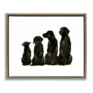Stupell Industries Family Pet Silhouette Design, 31" x 25" - 1 of 4
