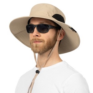 SUN CUBE Wide Brim Sun Hat Adults, Fishing Hats Sun UV Protection, Hiking Bucket Hat Safari Beach Boonie, UPF 50+ - 1 of 4
