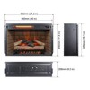NAYSAYE Indoor Fireplace TV Stand Overheating Protection Adjustable Flame for Living Room, Brown, 60"*15.75"*32" - 3 of 4