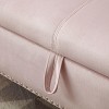 NicBex Modern 63" Storage Bench Leather Accent Stools with Rolling Arms and Nailhead Trims for Bedroom and Entryway - 4 of 4