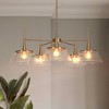 LNC Quoridan Polished Gold Chandelier Lighting LED Dry Rated Chandelier - 2 of 4