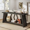 Tribesigns 70.86-Inch 2-Tier Long Sofa Table for Living Room - 2 of 4