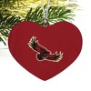 Saint Josephs University Primary Logo Heart Love Wood Christmas Tree Holiday Ornament - 2 of 3
