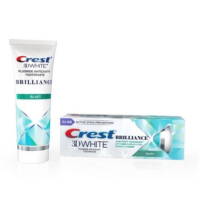 Crest 3D White Brilliance Blast Whitening Toothpaste Energizing Mint - 3.9oz