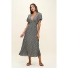 WEST K Women's Ingrid Flutter Sleeve Gauze Midi Dress - 2 of 4