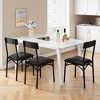 Garvee Dining Chairs Set of 2, Dining Room Upholstered Chairs Set, Black Chair for Various Tables, Kitchen, Apartment, Easy Assembly, Black - 4 of 4