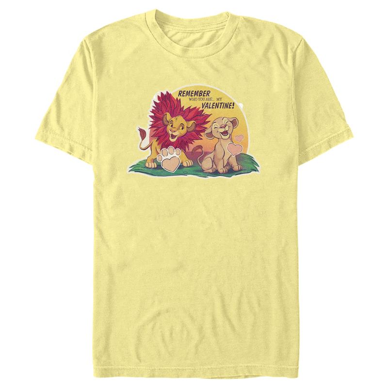 Men's Lion King Nala and Simba You Are My Valentine T-Shirt, 1 of 5