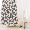 Avenie Countryside Butterflies Shower Curtain Beige - Deny Designs: 100% Polyester, Microfiber, Machine Washable - 2 of 3