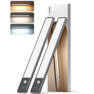 EZVALO 11.8in Motion Sensor Under Cabinet Lights 98-LED Energy Efficient, Set of 2 - 1 of 4
