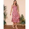 INSPIRE CHIC Women's Summer Sleeveless Beach Boho Vintage Floral Flowy Sundress with Pocket - 2 of 4
