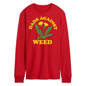 Men's - Instant Message - Dads Against Weed Long Sleeve Graphic T-Shirt - 1 of 4