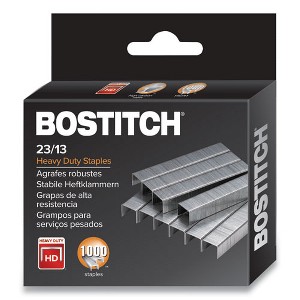 Bostitch Premium Heavy-Duty Staples, 0.5" Leg, 0.5" Crown, Steel, 1,000/Box - 1 of 4