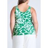 ELOQUII Women's Plus Size Intarsia Sweater Tank - 3 of 4