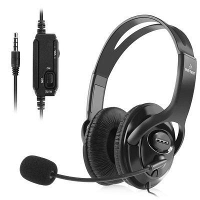 Insten Insten Gaming Headset with Mic for PS5 PS4 PC Xbox One Series X|S Nintendo Switch, 3.5mm Headphone Jack with Mute Button