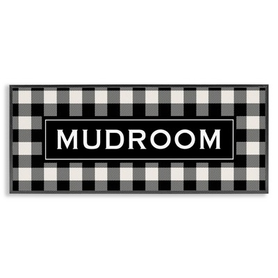 Stupell Industries Mudroom Classic New England Plaid, 30" x 13"