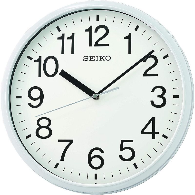 Seiko 12" Office Wall Clock, White, 1 of 5