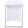 NicBex 47.25 Inch Reversible Computer Home Office Desk with 3 Drawers and File Cabinet,White/Black - 4 of 4