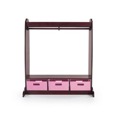 Kids' Dress Up Center with Storage Espresso - Guidecraft