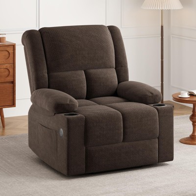 Lirago Power Lift Recliner Chair with Massage and Heat for Elderly USB Ports Cup Holders 350 lbs Weight Capacity Easy Assembly