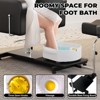Reclining Pedicure Chair with Stool, Footrest & Massage Foot Basin, 360 Swivel Hydraulic Pedi Chair - 4 of 4