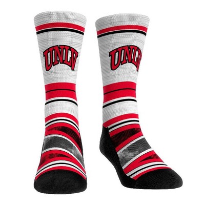 NCAA UNLV Rebels Adult Long Distance Crew Socks - L/XL