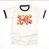 Simply Sage Market Fall Leaves Watercolor Ringer Tee - 2 of 4