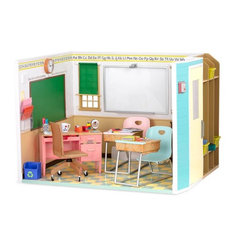 Schoolhotxxx - Our Generation Awesome Academy School Room For 18 In Dolls : Target